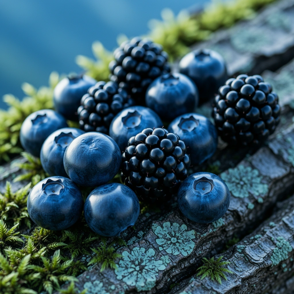 Frische Waldbeeren